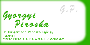 gyorgyi piroska business card